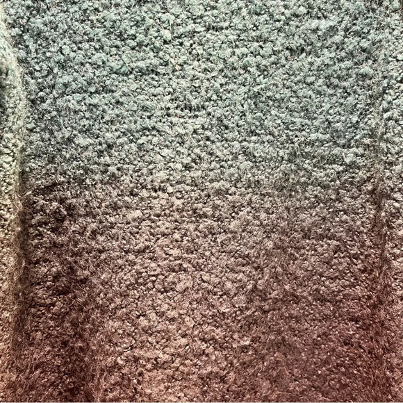 Ruff Hewn Grey - Ombre Emerald Green Chunky Sweater. Size 2 XL. - Picture 3 of 6